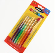 儿童水彩画笔 6支装丙烯水彩画笔 环保美术绘画用品