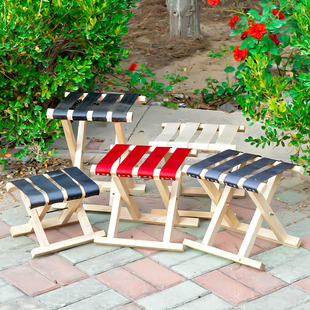 马扎实木便携式折叠凳成人户外马扎钓鱼凳手提小板凳