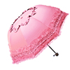 L欧式古典拱形蕾丝黑胶太阳伞防紫外线防晒学生女公主伞遮阳晴雨