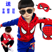2021儿童装男童春装蜘蛛侠套装，小男孩春秋装两件套洋气，衣服潮
