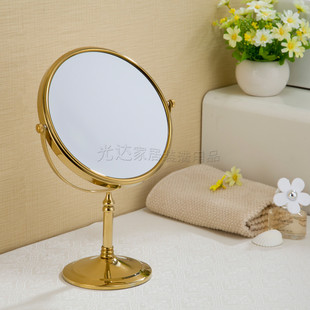 台式金色双面镜子美容镜 化妆镜放大镜梳妆镜 大号镜 6寸 8寸 铜
