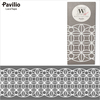 日本pavilio蕾丝胶带镂空胶带，异形胶带75mmwhiteleaf