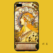 穆夏女神插画适用iphonex苹果8plus手机，壳1112复古欧美风oppor17