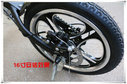 14寸16寸一体铝合金轮组，自行车前后铝轮轮胎折叠车一体轮毂