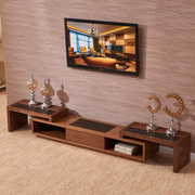 简约现代时尚简易大理石火烧石电视柜配套组合成套茶几客厅家具