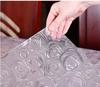 环保65*65塑料布防水饭桌布pvc软加厚玻璃垫正方形茶几透明水晶垫