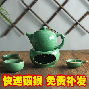 陶瓷紫砂汝窑功夫茶具正宗龙泉青瓷大号普洱西施，茶壶个人泡茶