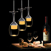 LED餐厅吊灯三头单头餐桌水晶灯创意艺术酒杯现代简约吧台饭厅灯