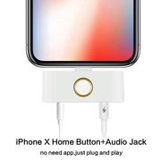 iPhone 果X 8/8plus/7/7p/ iPad 音频转接器转接头 外接HOME键