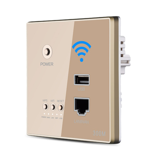 智能面板AP墙式USB无线路由器wifi 入酒店开关插座面板86型墙壁