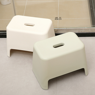 Fasola家用时尚塑料小凳子创意成人换鞋凳儿童浴室加厚多功能矮凳
