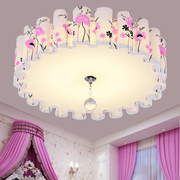 浪漫温馨吸顶灯led卧室灯灯具，灯饰婚房圆形，水晶灯客厅现代简约