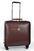 商务皮箱英伦复古旅行箱万向轮男女行李箱登机箱18寸编织纹拉杆箱