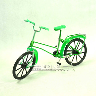 手工艺品手编自行车模型铁艺自行车摆件创意铁丝单创意学生纪念品