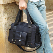 尼龙韩版男包包商务休闲手拎行李包男士(包男士)旅行包，手提单肩斜挎包