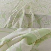 美国纯棉加厚帆布Braemore设计师手工窗帘沙发布料面料淡绿郁金香