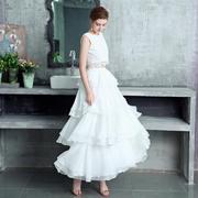 白色裙子30d雪纺轻柔层层长裙，飘逸半身裙白色，雪纺蓬蓬仙女裙