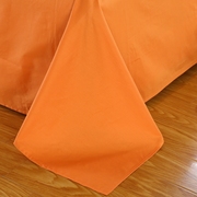 全棉四季款简约素色橙色，单品床单纯棉斜纹活性印染纯色单色被单单