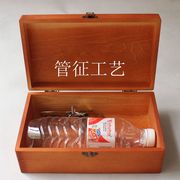 zakka木制复古实木木盒子上色盒收纳盒桌面证件饰品收藏盒子