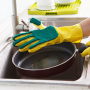 用百洁布洗碗布防水胶狄嘉伦无家务清洁耐乳胶加绒加厚厨房皮手套