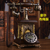 欧式电话机仿古电话机实木复古座机时尚创意电话座机