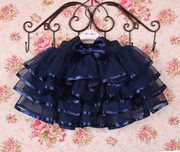 女童半身裙子秋季童装儿童，蓬蓬裙黑色纱裙子宝宝，韩版蕾丝蛋糕短裙