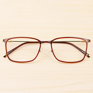 韩国超轻tr90塑钢钨钛近视眼镜，大框复古方框，超细眼镜框全框潮男女