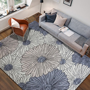 汇源地毯现代抽象简约时尚羊毛混纺沙发客厅床前飘窗满铺地毯定制