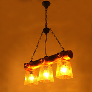欧式复古地中海美式乡村竹艺，吊灯餐厅灯酒吧灯，个性创意中式灯具