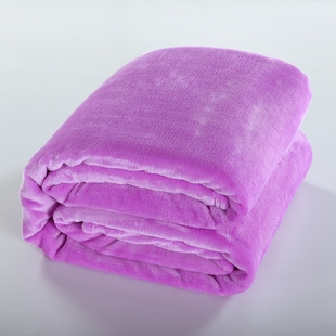 法莱绒毛毯床单法兰绒休闲毯沙发毯毛巾被纯色，珊瑚绒毯子盖毯