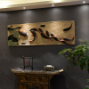 中式浮雕壁画客厅沙发背景墙饰酒店茶楼古典中国风壁饰树脂装饰画