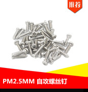 PM2.5自攻螺丝钉 十字圆头螺丝钉M2螺丝钉镀镍科技小制作小螺丝钉