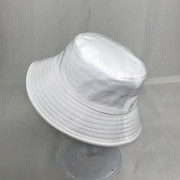 黑白色渔夫帽夏季遮阳户外布帽休闲百搭平顶渔夫盆帽小清新学生帽