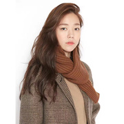 冬季韩版编织学生，复古加厚款百搭毛针织，围巾粗毛线围巾女