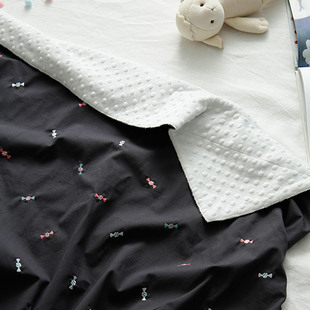 韩国borny豆豆毯ins婴儿抱被新生儿床品宝宝包被四季暖肤毯