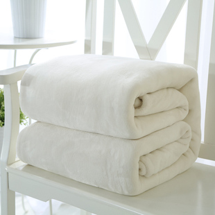 白色珊瑚绒毯加厚法莱，绒毯子床单拍照背景，毯云貂绒夏季毛毯加厚