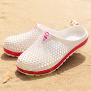 夏季镂空户外鸟巢洞洞鞋超轻男女潮拖鞋，包头运动沙滩透气漂流凉鞋