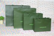 长冠LONGCHAMP 纸袋配件龙骧包装袋子防尘油纸原单墨绿色袋子