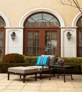 美式铁艺靠背懒人沙发创意阳台户外休闲沙发咖啡厅沙发椅组合