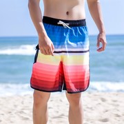 无袖宽松t恤背心短裤速干沙滩裤情侣沙滩套装，海边蜜月度假夏