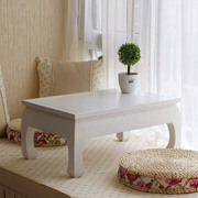 日式榻榻米茶几简约白色，飘窗桌实木炕桌和室，地台桌矮桌窗台桌