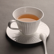 具咖啡杯碟套装花茶杯欧式陶瓷咖啡骨瓷纯白器英式下午茶杯蕾丝