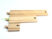 木质火车轨道配件榉木，y轨叉轨双岔轨道，兼容托马斯火车头玩具
