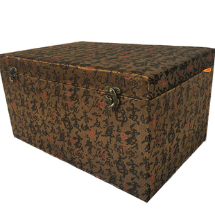刺绣大号锦盒瓷器古董盒，摆件盒装饰盒，饰品盒木雕包装盒盒