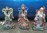 景德镇陶瓷雕塑瓷器摆件手工手绘站怪三星老厂雕塑瓷器高64厘米