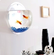 创意鱼缸水滴形小鱼缸墙上装饰壁挂式鱼缸水族箱挂墙鱼缸水培花盆