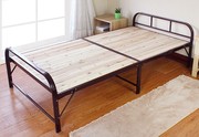 松木床折叠床双人床1.2米实木床单人床1米木板床简易床午睡午休床