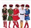 儿童兵娃娃演出服男童女童迷彩裙军服小女兵舞蹈服装少儿军装套装