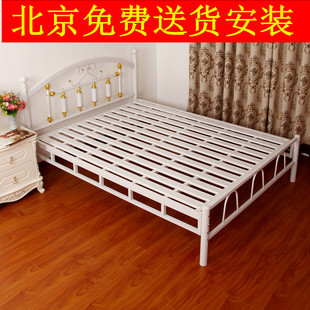 铁床双人床单人床欧式铁艺床，1.2米1.5米1.8米铁，床架席梦思床