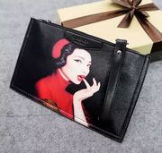 日韩版包包2017女包单肩斜挎手提卡通印花潮可爱信封包手拿包